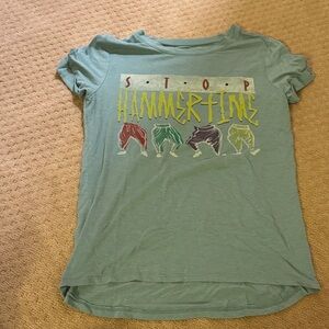 Target Kids Graphic Tee - Light Teal with Multicolor Print